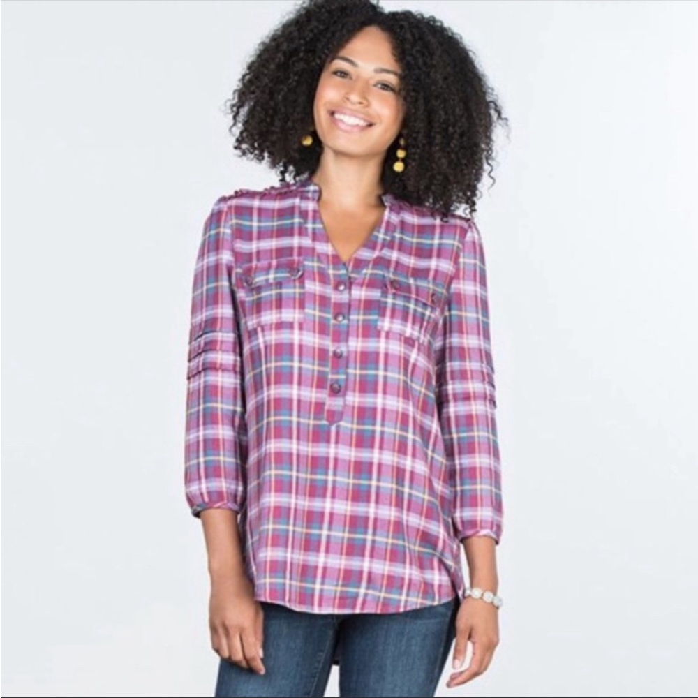 Matilda Jane Plaid All Day Millie Top